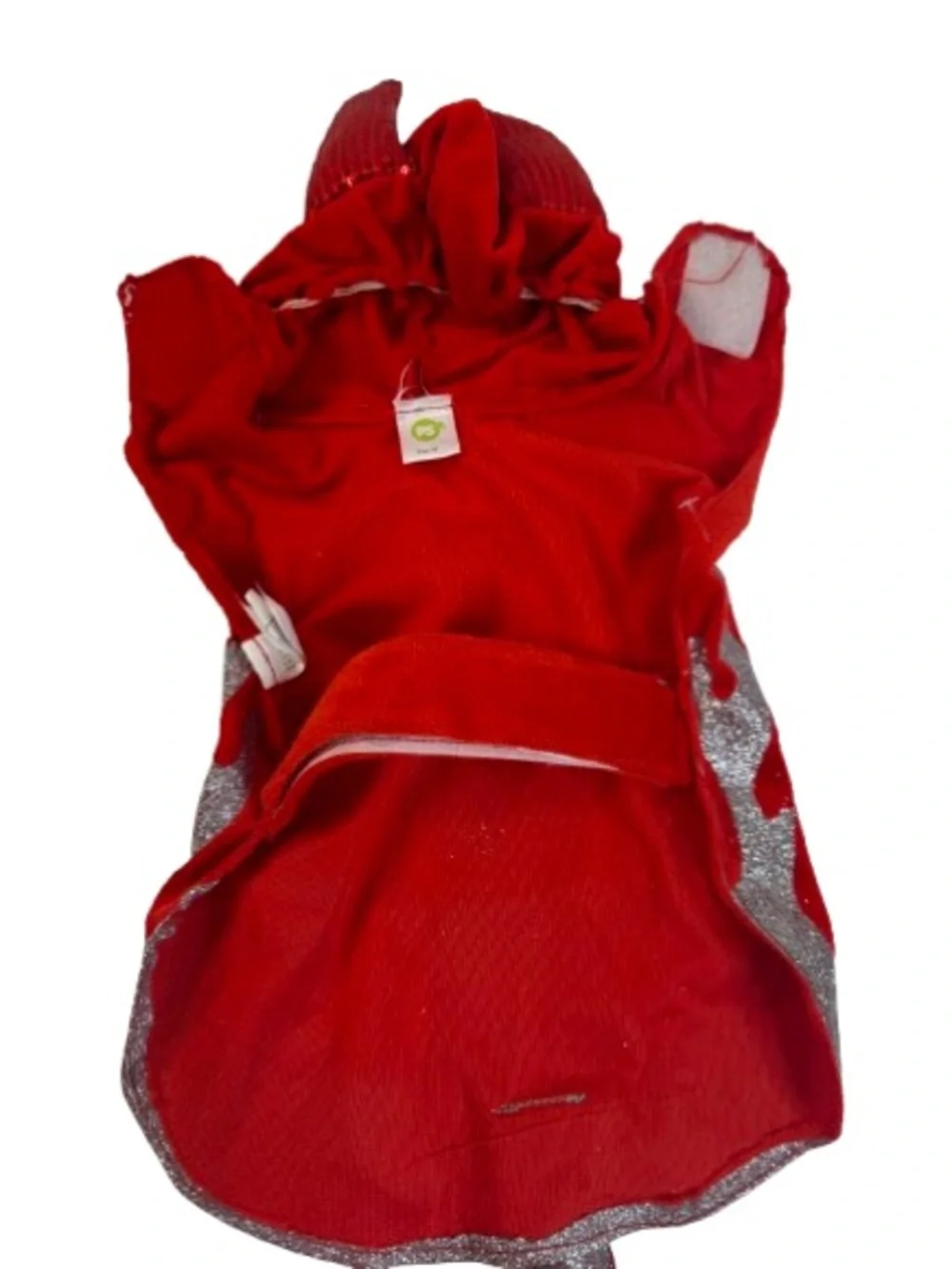 Red & Silver Flame Hooded Devil Cape Costume